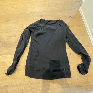 Rare lululemon black lace sweatshirt